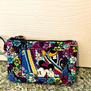 Vera Bradley Disney Zip ID - Mickey’s Floral Celebration.